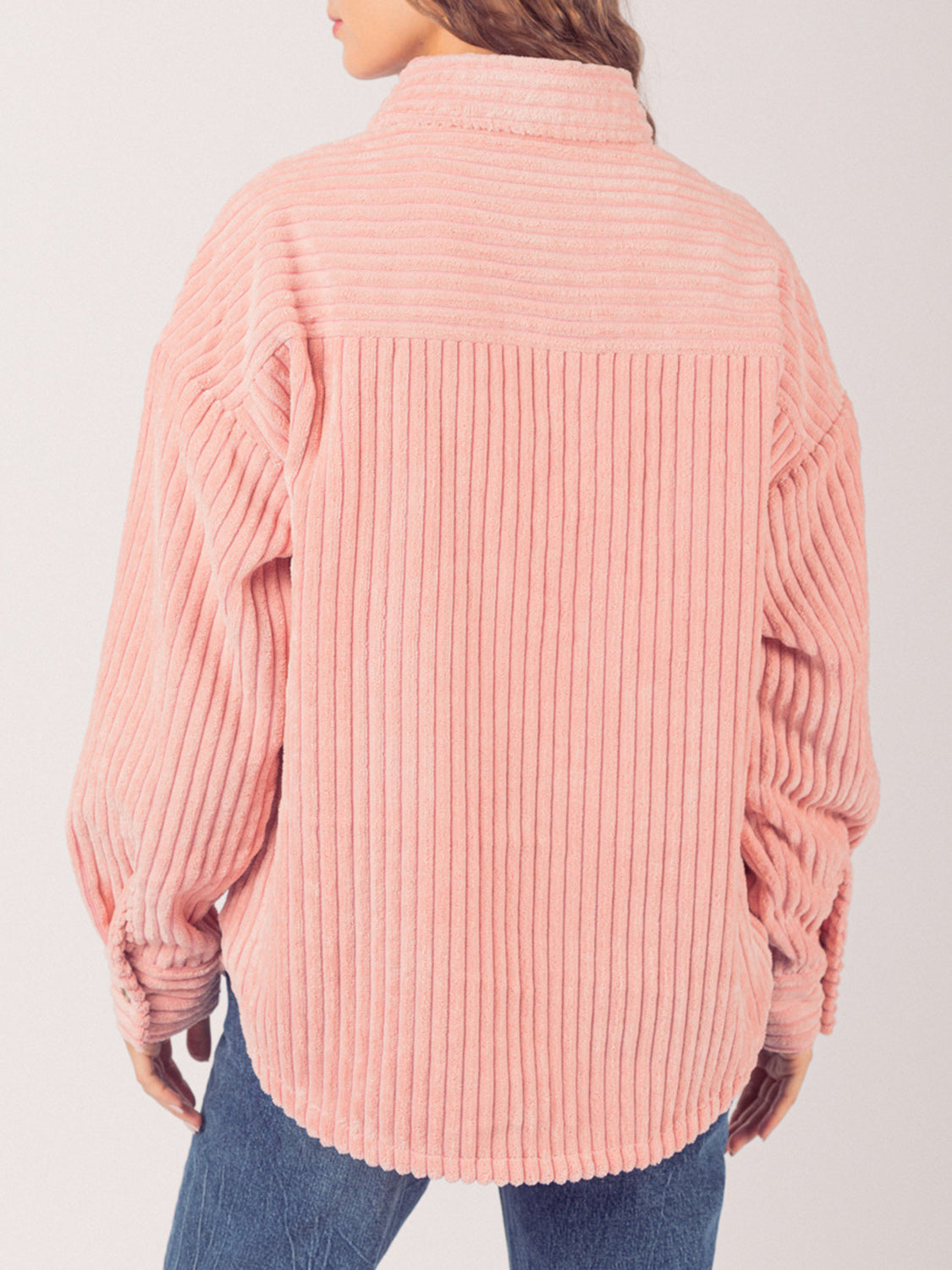 Button Up Long Sleeve Corduroy Shirt
