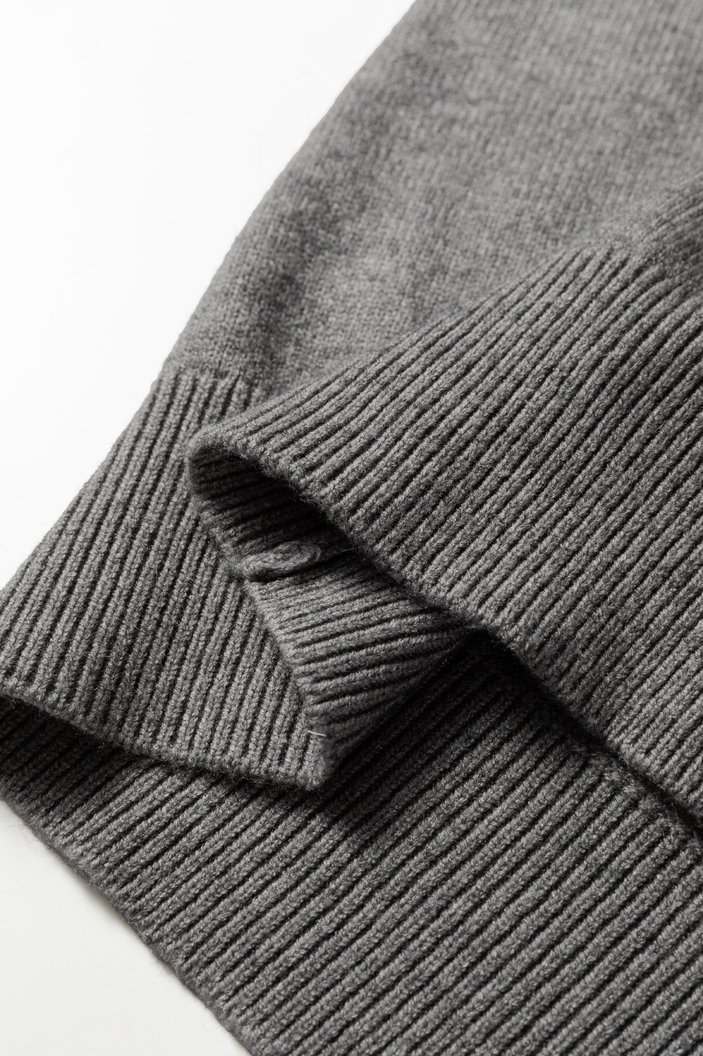 Sleet Lace Trim Patchwork Buttoned Cuffs Loose Sweater - Cowaa