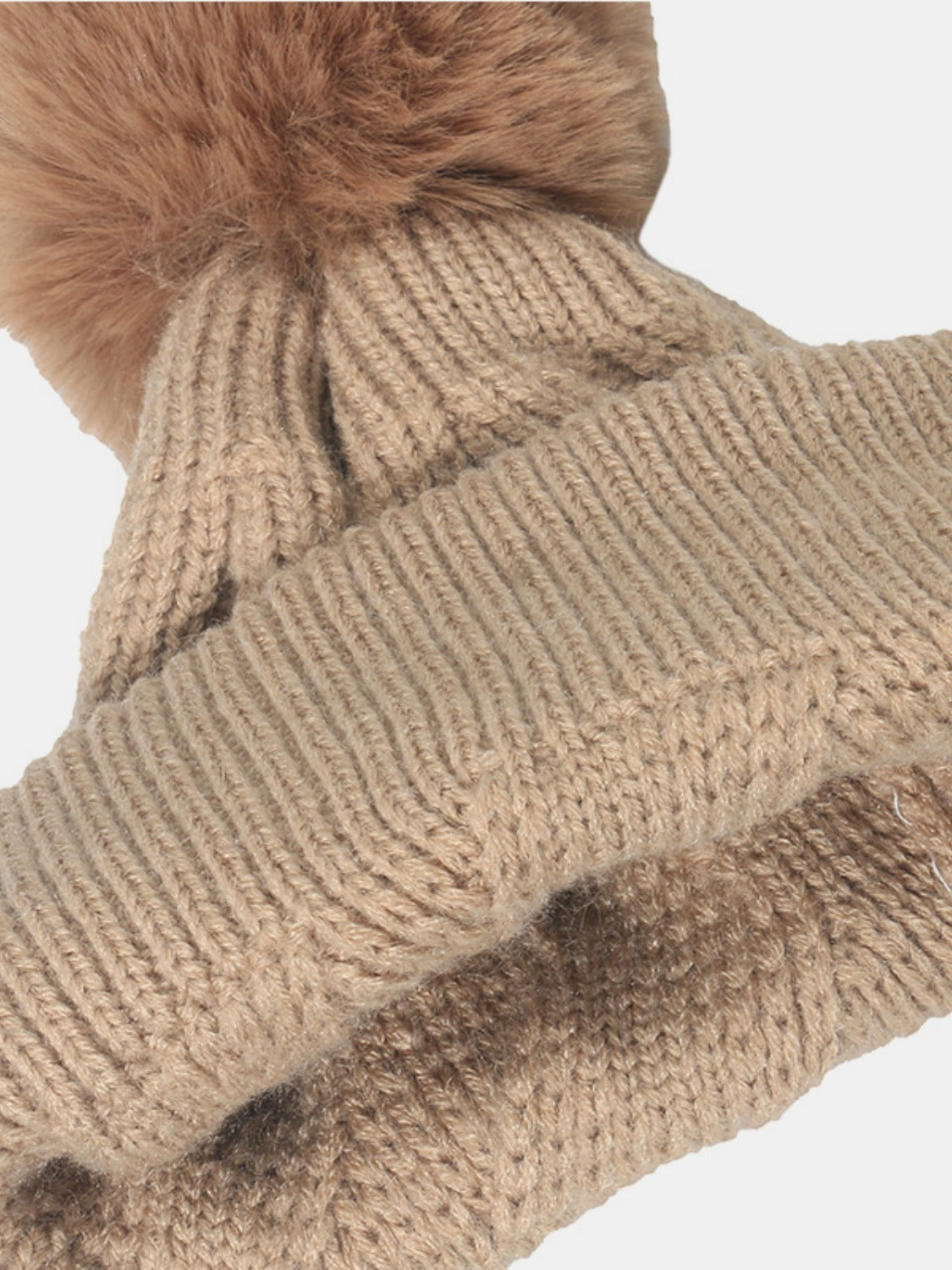 Roll Rim Hat with Pompom - Cowaa