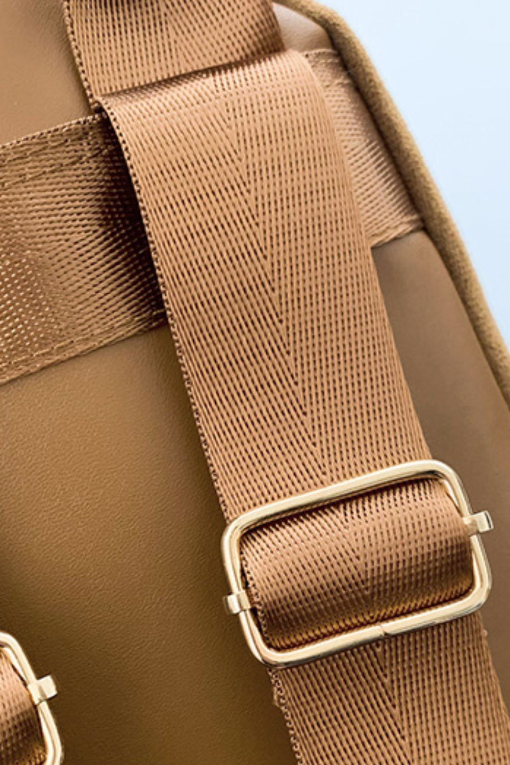 Suede Adjustable Strap Backpack Bag - Cowaa