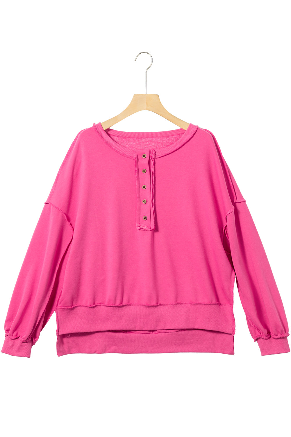 Slouchy Drop Shoulder Sweatshirt - Cowaa