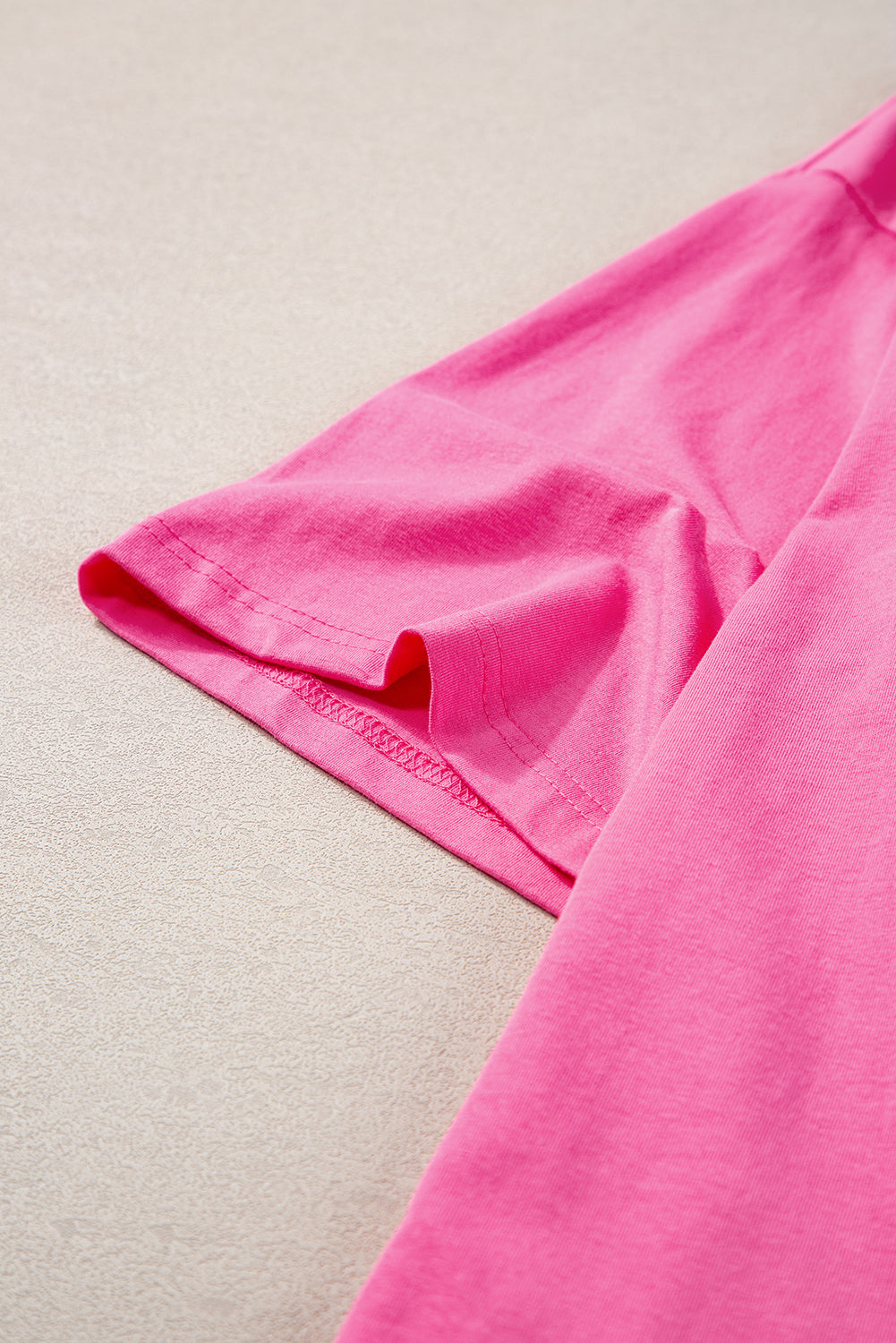 White Colorblock Star Patched Half Sleeve Oversized Tee - Cowaa