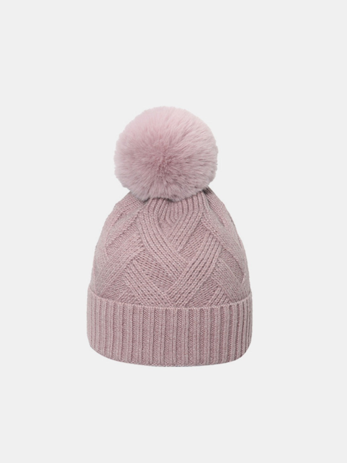Roll Rim Hat with Pompom - Cowaa