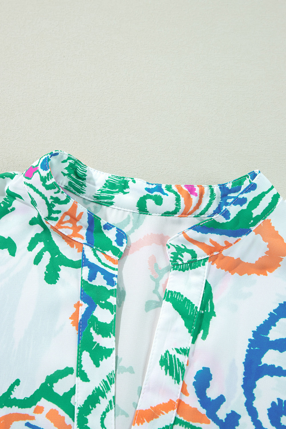 White Ethnic Print Boho Button Tiered Mini Dress - Cowaa