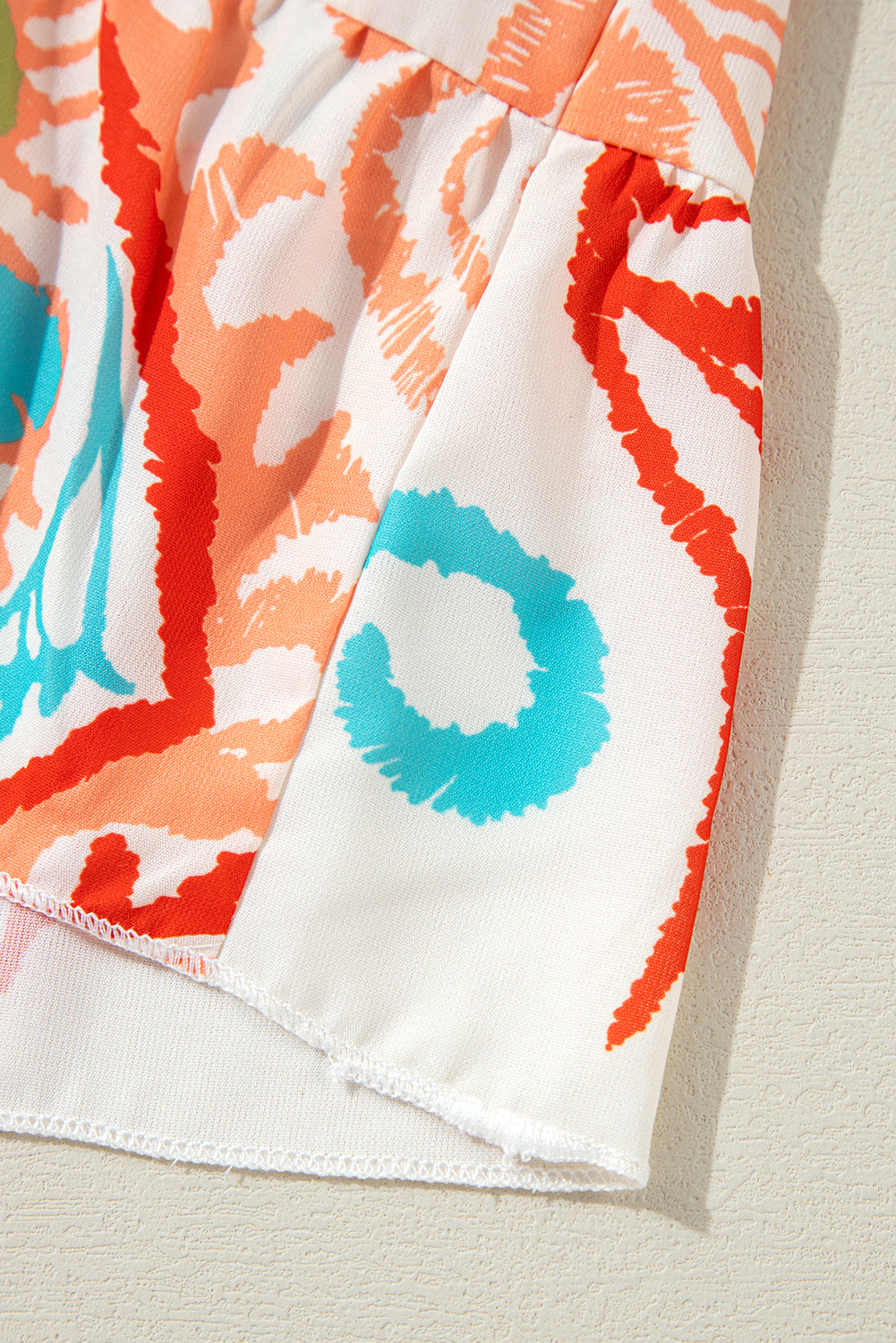 White Ethnic Print Boho Button Tiered Mini Dress - Cowaa