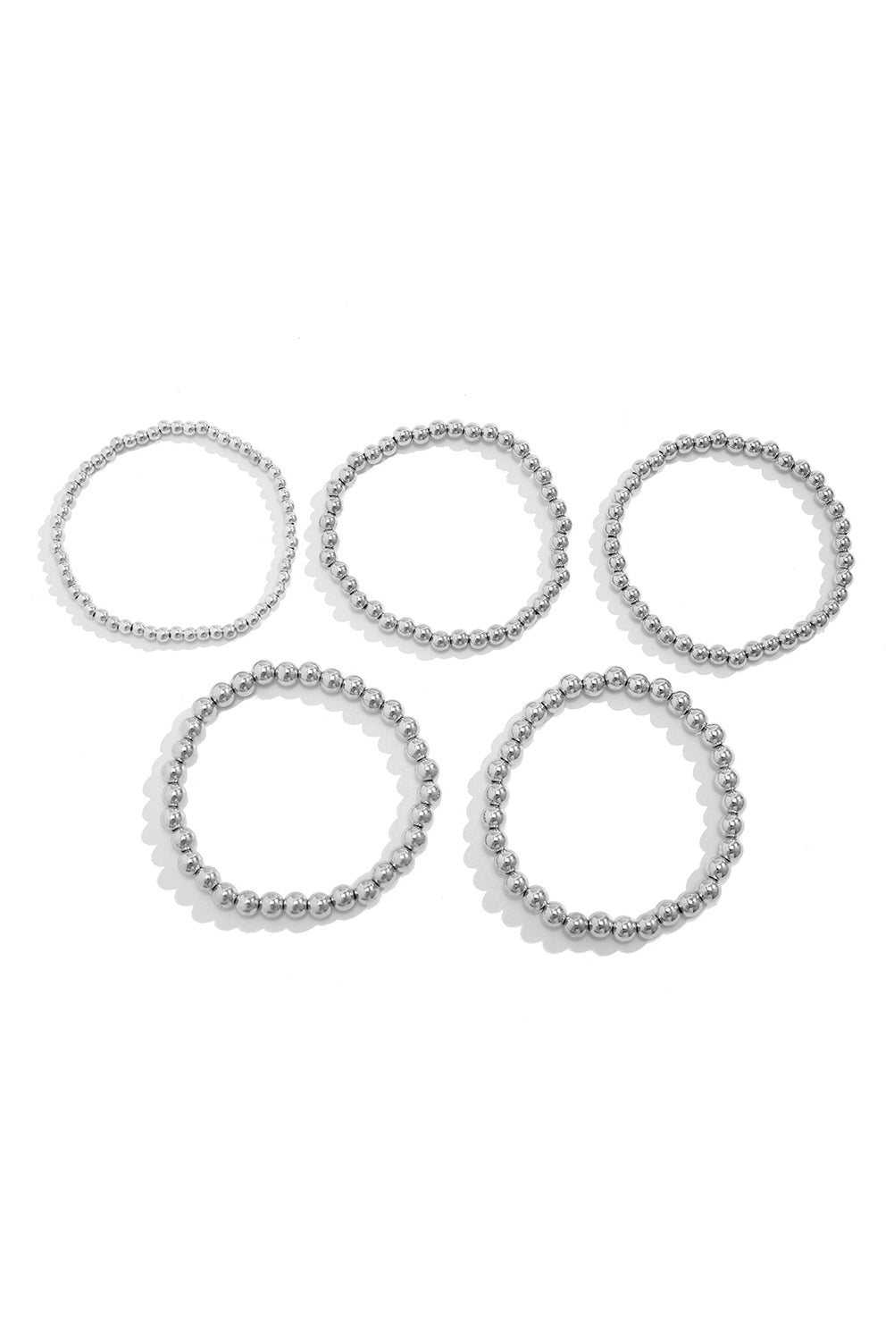 White Multi Layered Pearl Beaded Bracelet - Cowaa