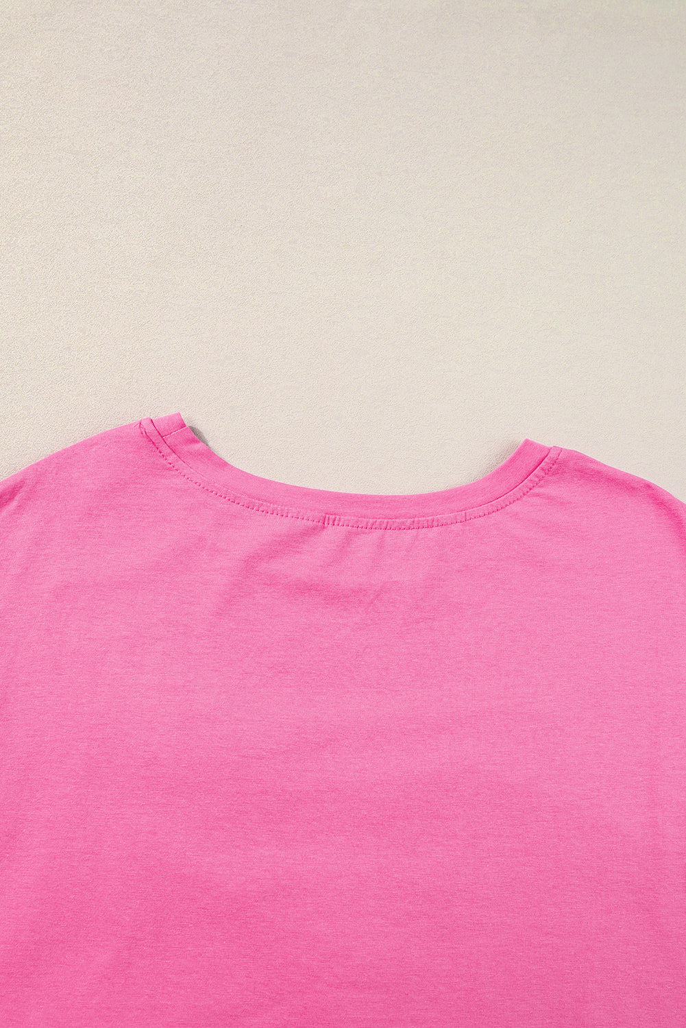 White Colorblock Star Patched Half Sleeve Oversized Tee - Cowaa