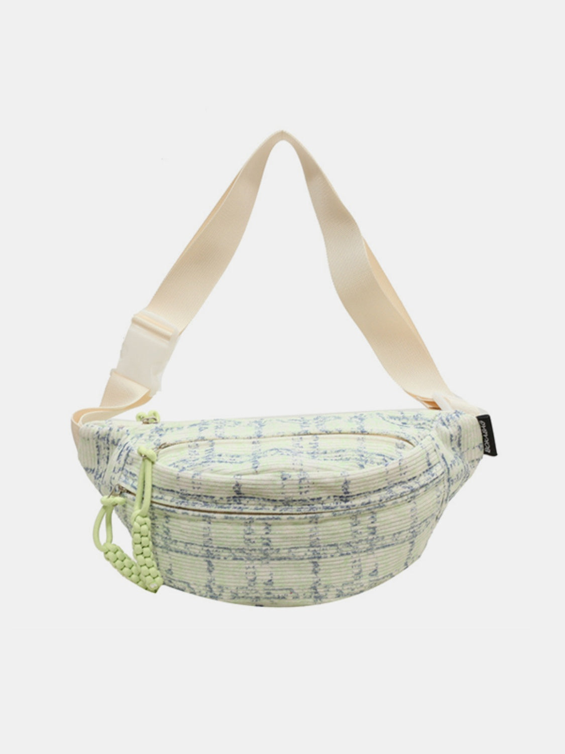 Contrast Plaid Polyester Crossbody Bag - Cowaa