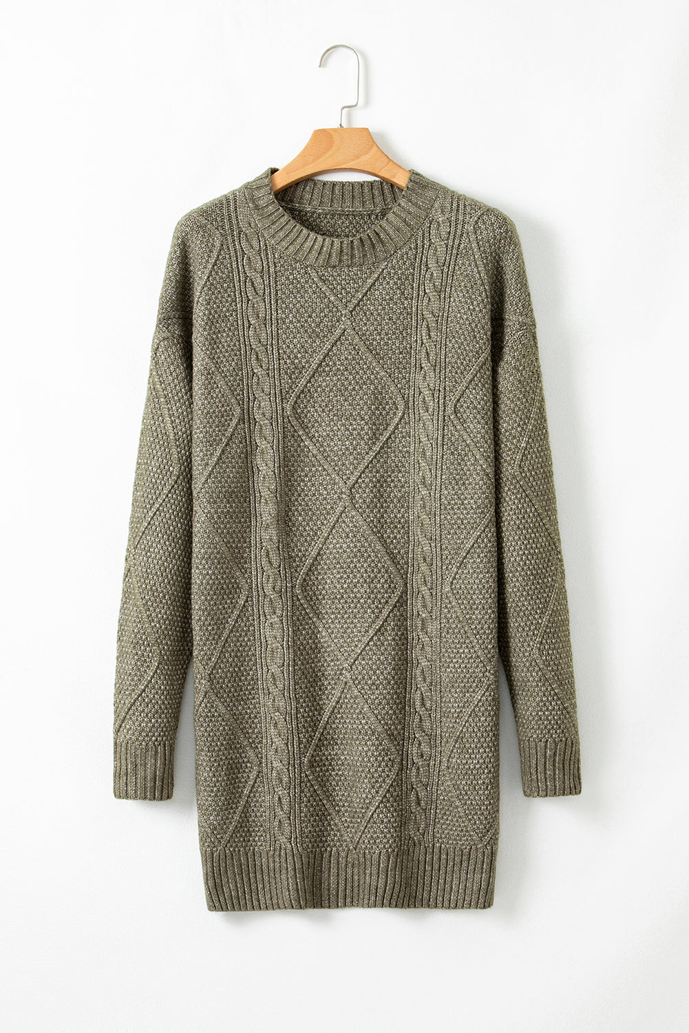 Knit Loose Fit Sweater Dress - Cowaa