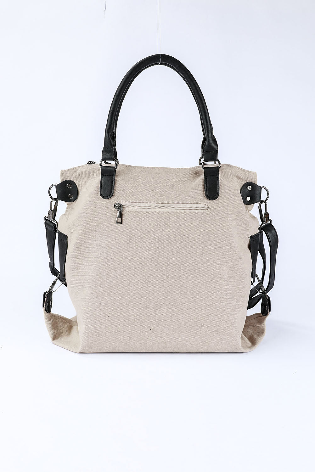 Beige Star Canvas Tote Bag - Cowaa