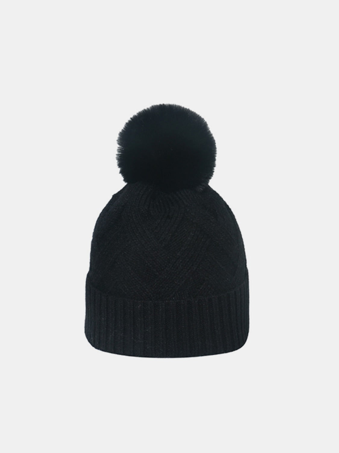 Roll Rim Hat with Pompom - Cowaa