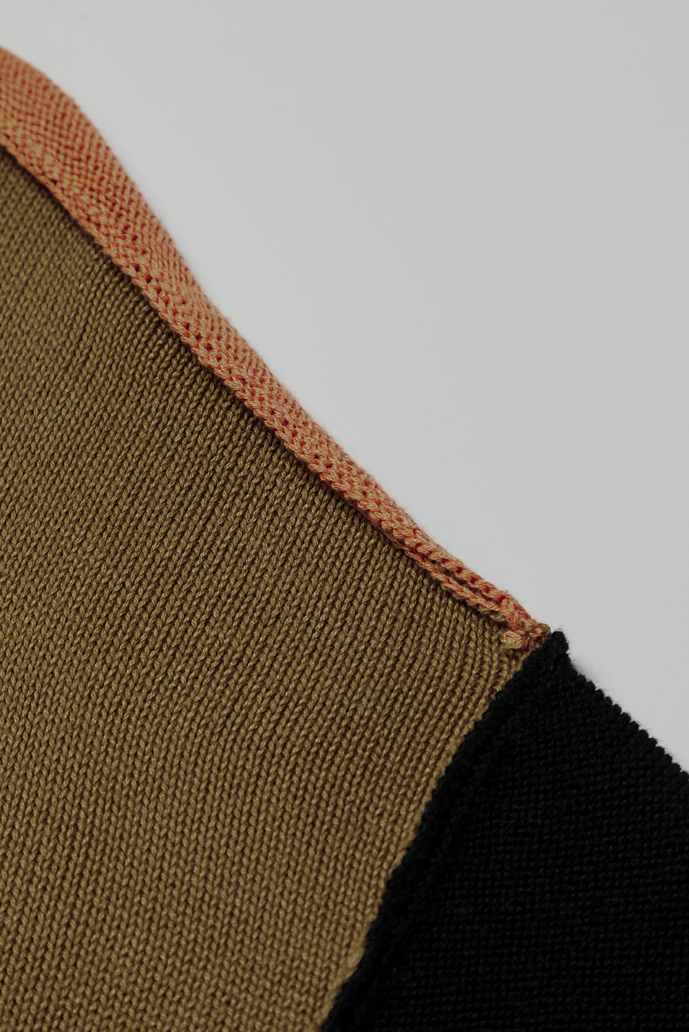 Bishop Sleeve Exposed Seam Ribbed Trim Sweater - Cowaa