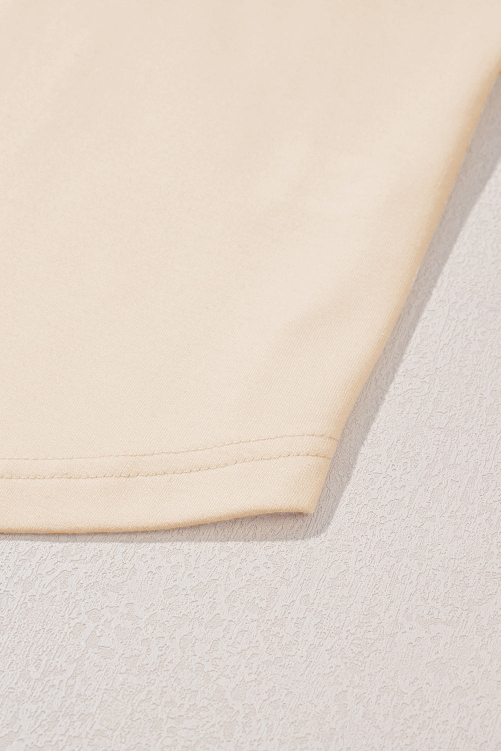 Beige Star Shape Studded Crew Neck Plus Size T Shirt - Cowaa