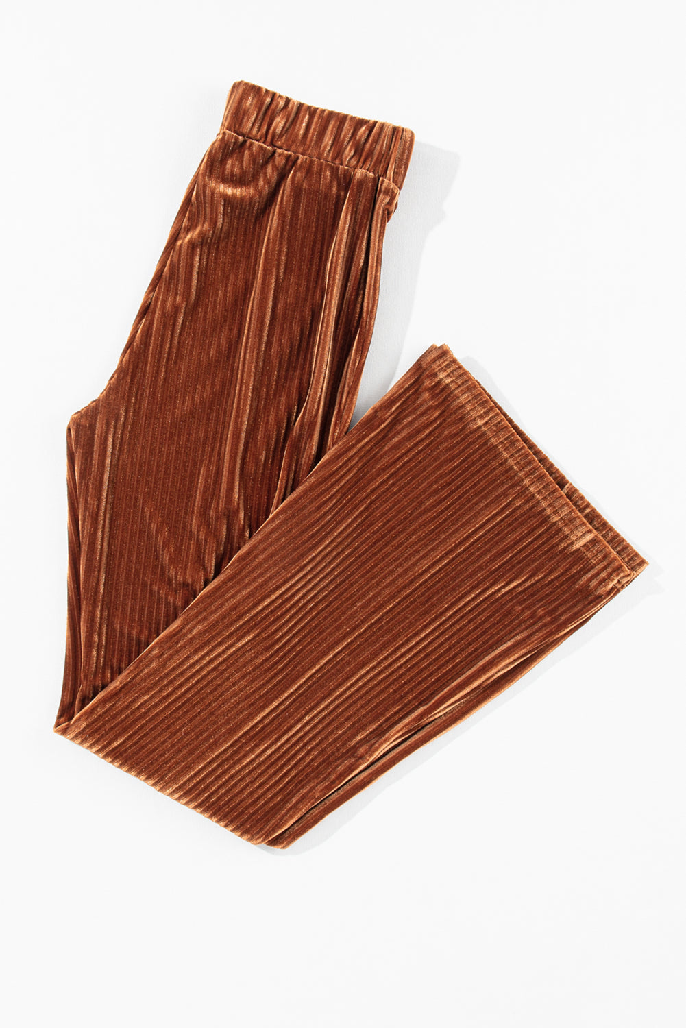 High Waist Corduroy Flare Pants - Cowaa