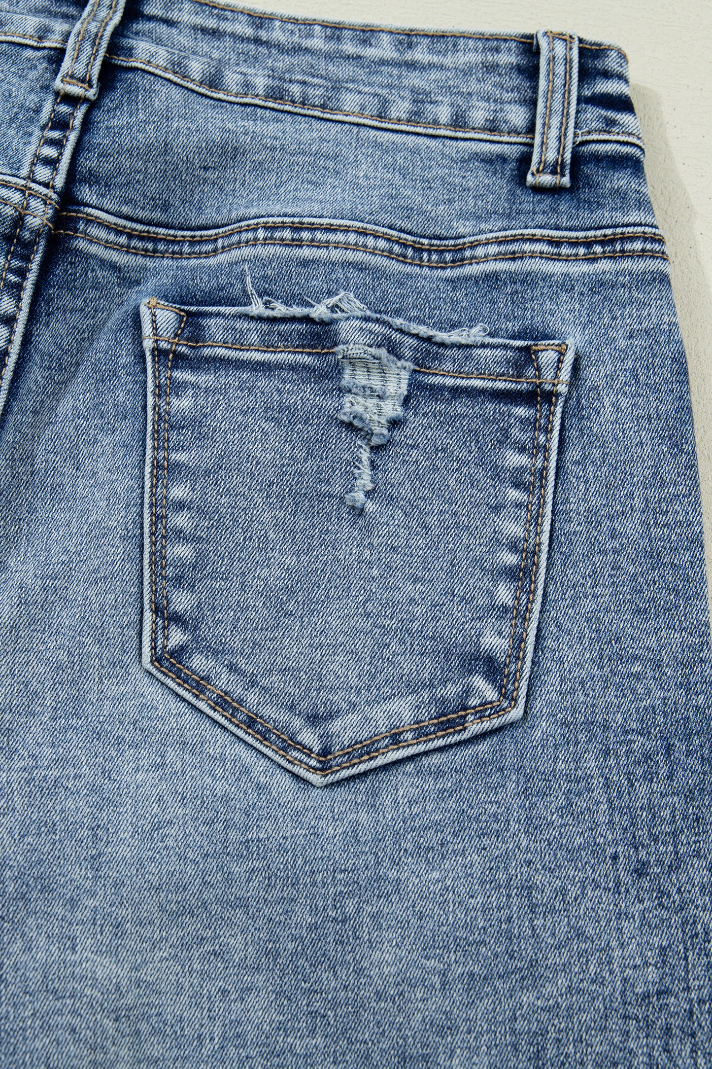 Ashleigh Blue Cuffed Straight Loose Jeans - Cowaa