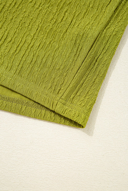 White Solid Color Textured Ruched Side Bodycon Tank Dress