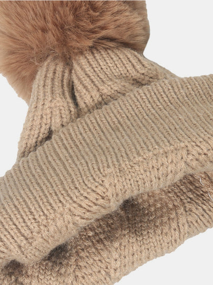 Roll Rim Hat with Pompom - Cowaa