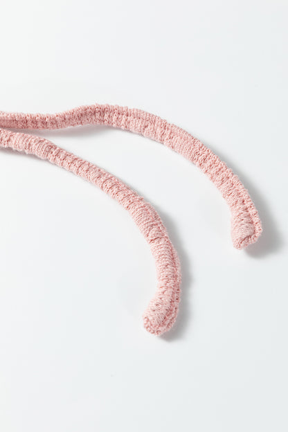 Gossamer Pink Cable Knit V Neck Cardigan Shorts Set - Cowaa