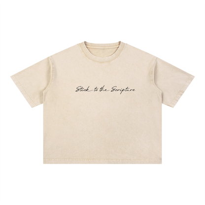 Salt of the Earth Mineral Wash Boxy Cotton T-Shirt.