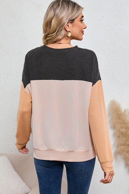 Corduroy Long Sleeve Top - Cowaa