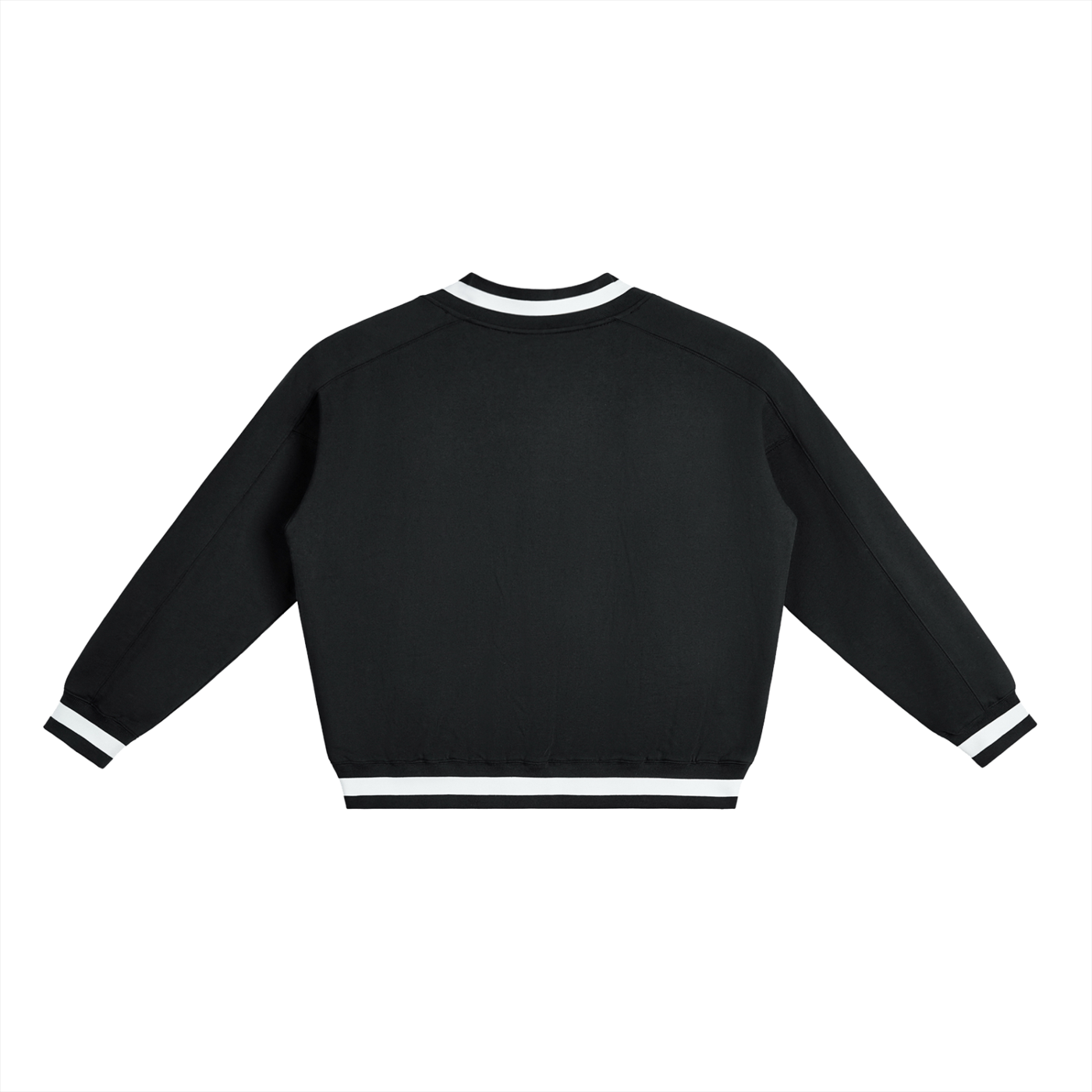 Nurse V-Neck Contrast Collar Boxy Sweatshirt