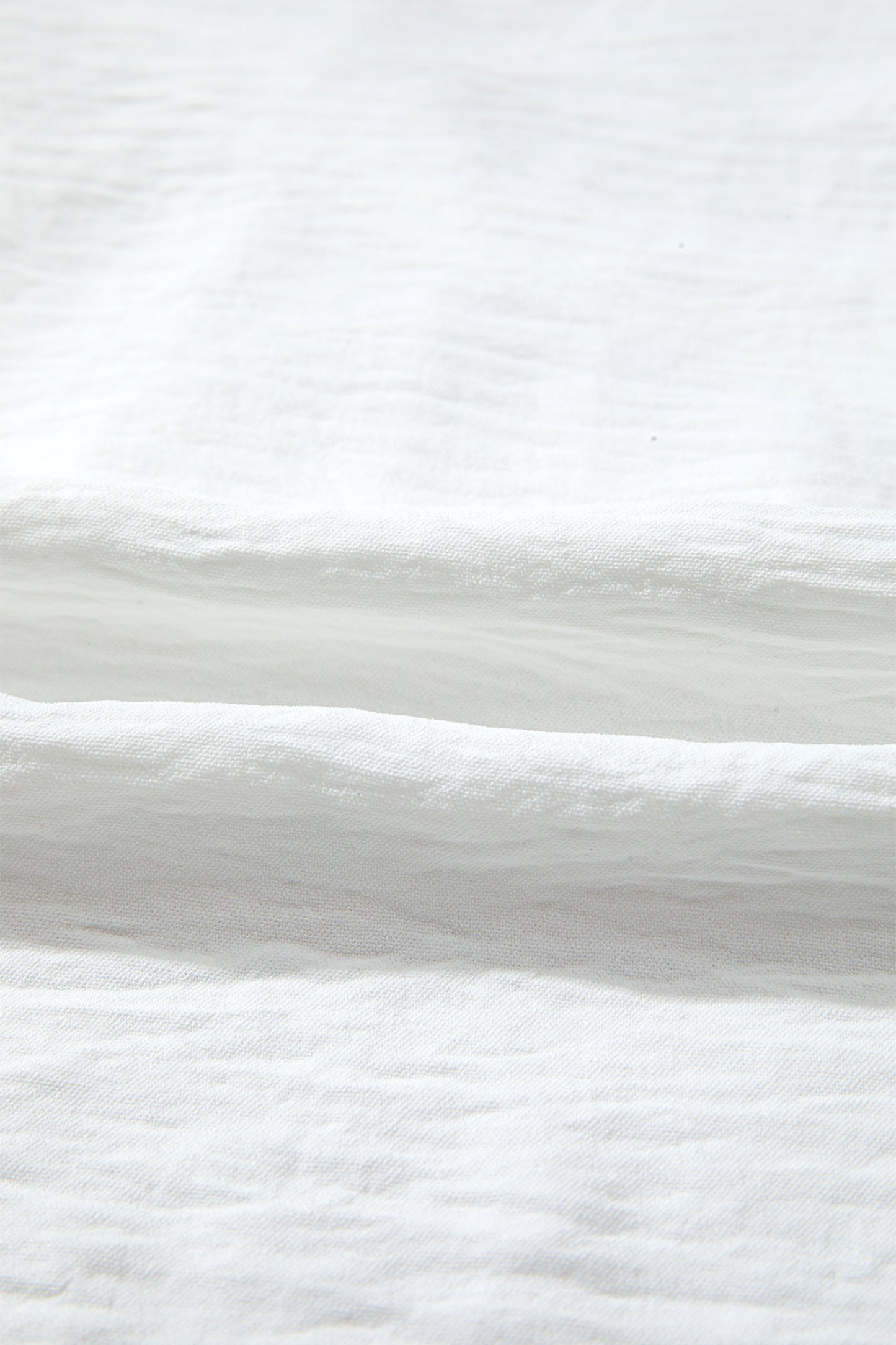 White Solid Color Floral Guipure Lace Patchwork Frilled Long Sleeve Blouse - Cowaa