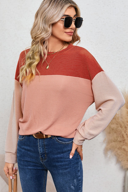 Corduroy Long Sleeve Top - Cowaa