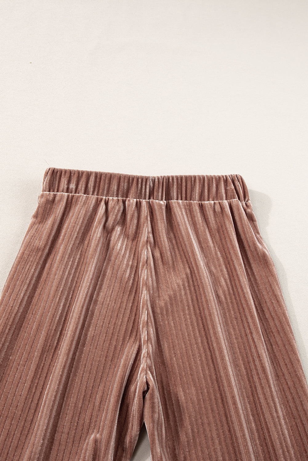 High Waist Corduroy Flare Pants - Cowaa