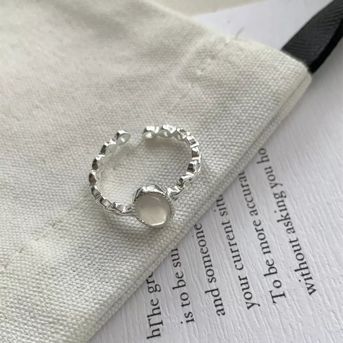 925 Sterling Silver Open Ring.