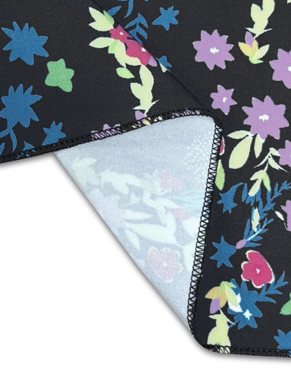 Plus Size Floral V-Neck Cap Sleeve Maxi Dress.