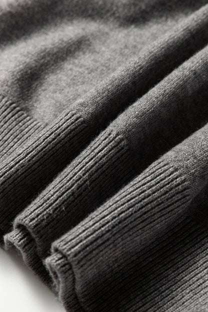 Sleet Lace Trim Patchwork Buttoned Cuffs Loose Sweater - Cowaa