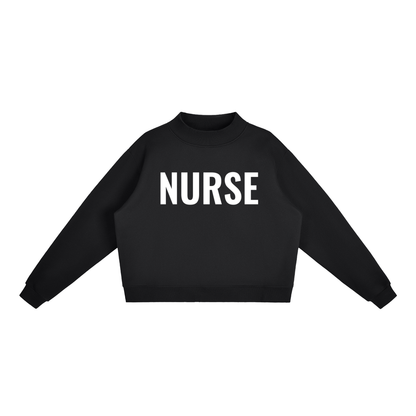 Nurse Essential Fleece Mock-Neck Crew Sweatshirt