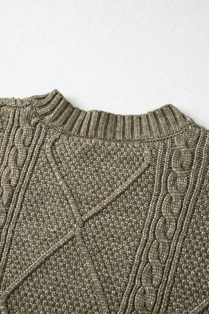 Knit Loose Fit Sweater Dress - Cowaa