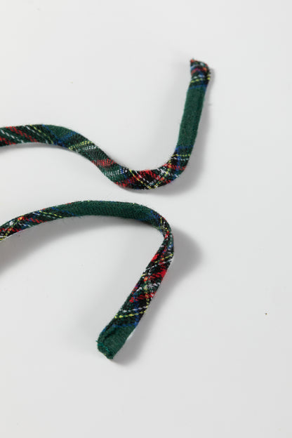 Red Plaid Contrast Patched Christmas Holiday Long Sleeve Shirt and Short 2pcs Pajama Set