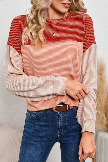 Corduroy Long Sleeve Top - Cowaa