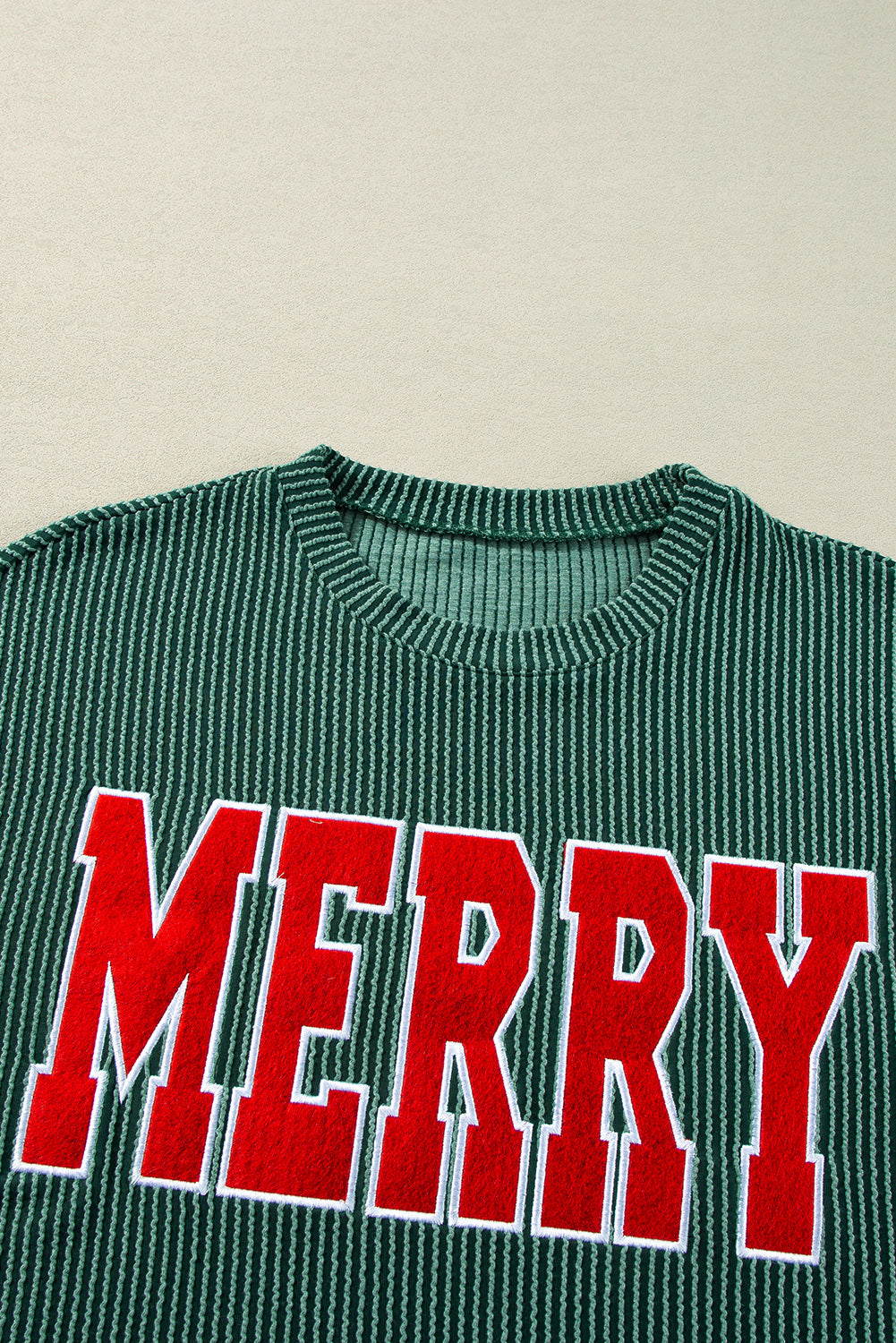 Black Corded MERRY Long Sleeve Top and Shorts Pajama Set - Cowaa