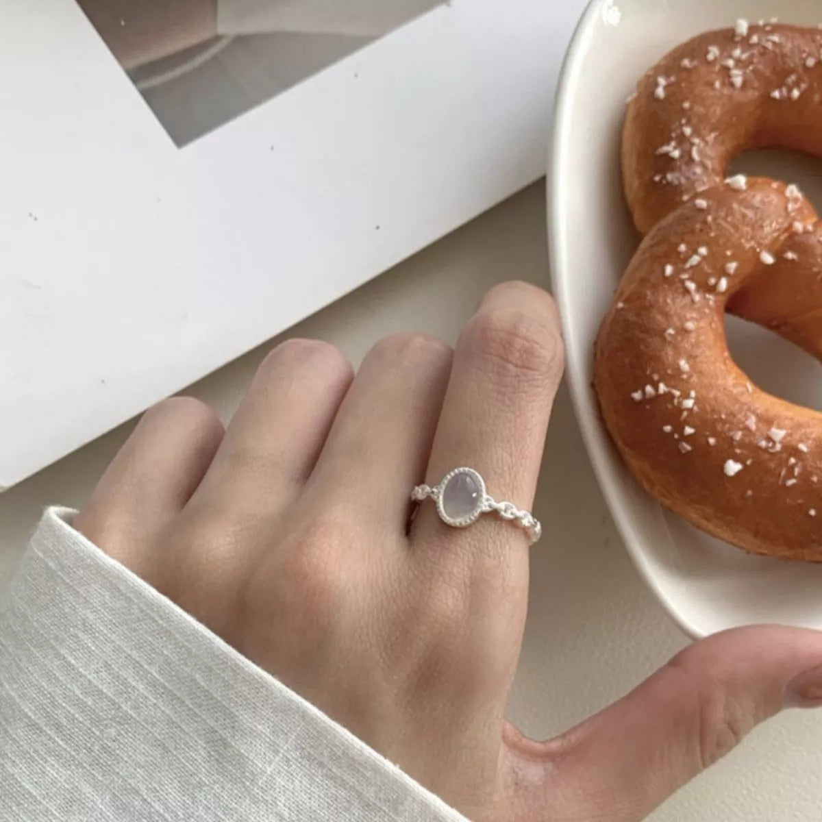 925 Sterling Silver Open Ring.