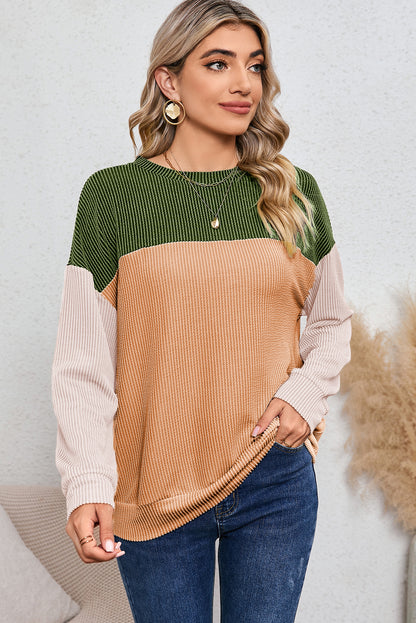Corduroy Long Sleeve Top - Cowaa