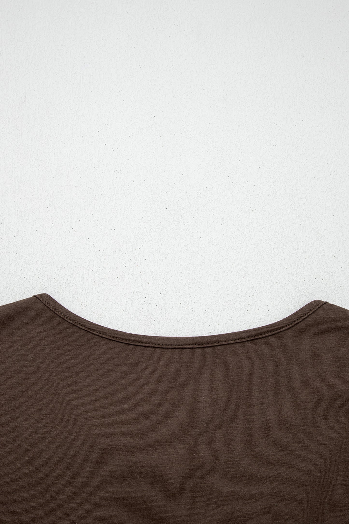 Coffee Plus Size Solid Color Bow Tie Peplum Tank Top - Cowaa