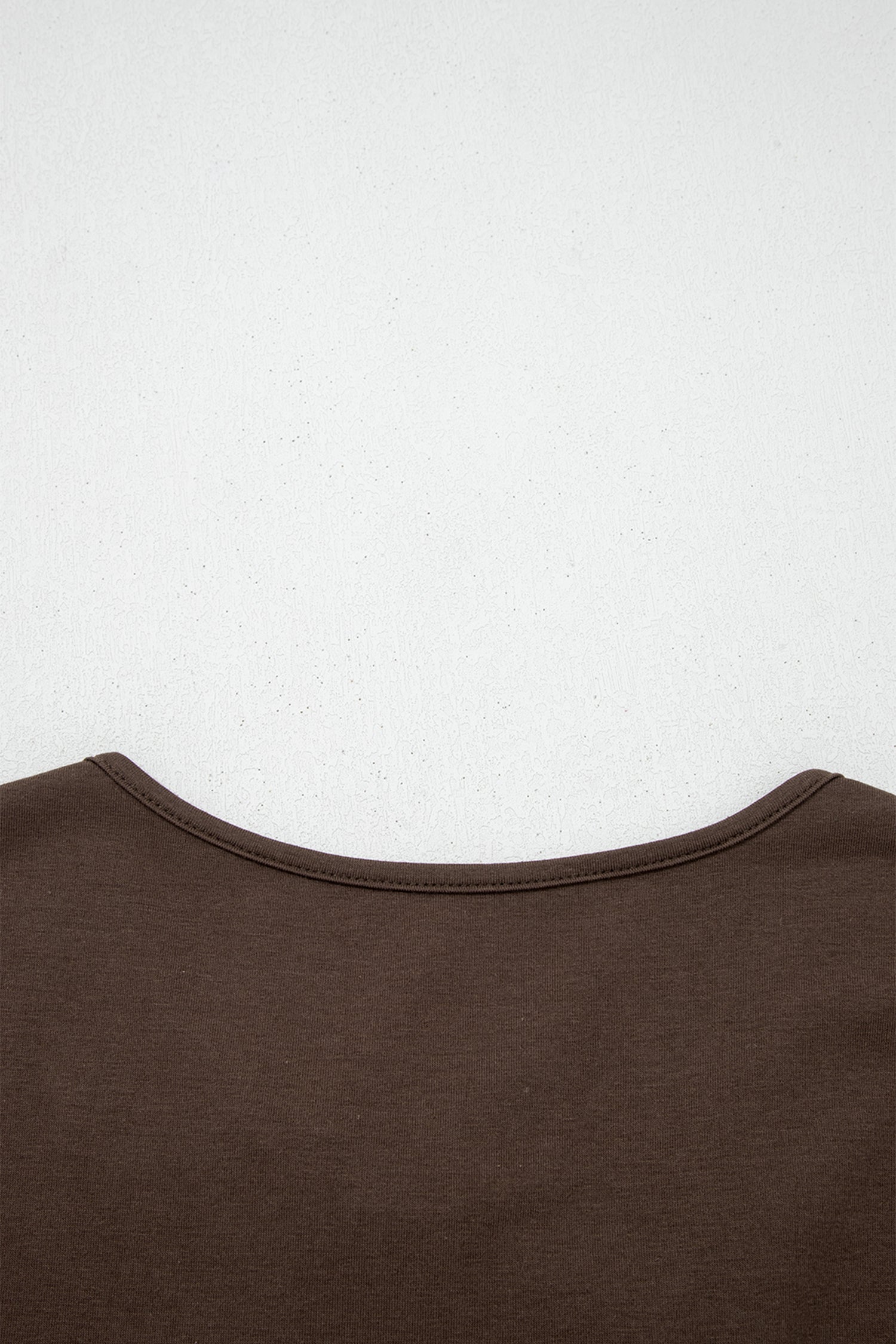 Coffee Plus Size Solid Color Bow Tie Peplum Tank Top - Cowaa