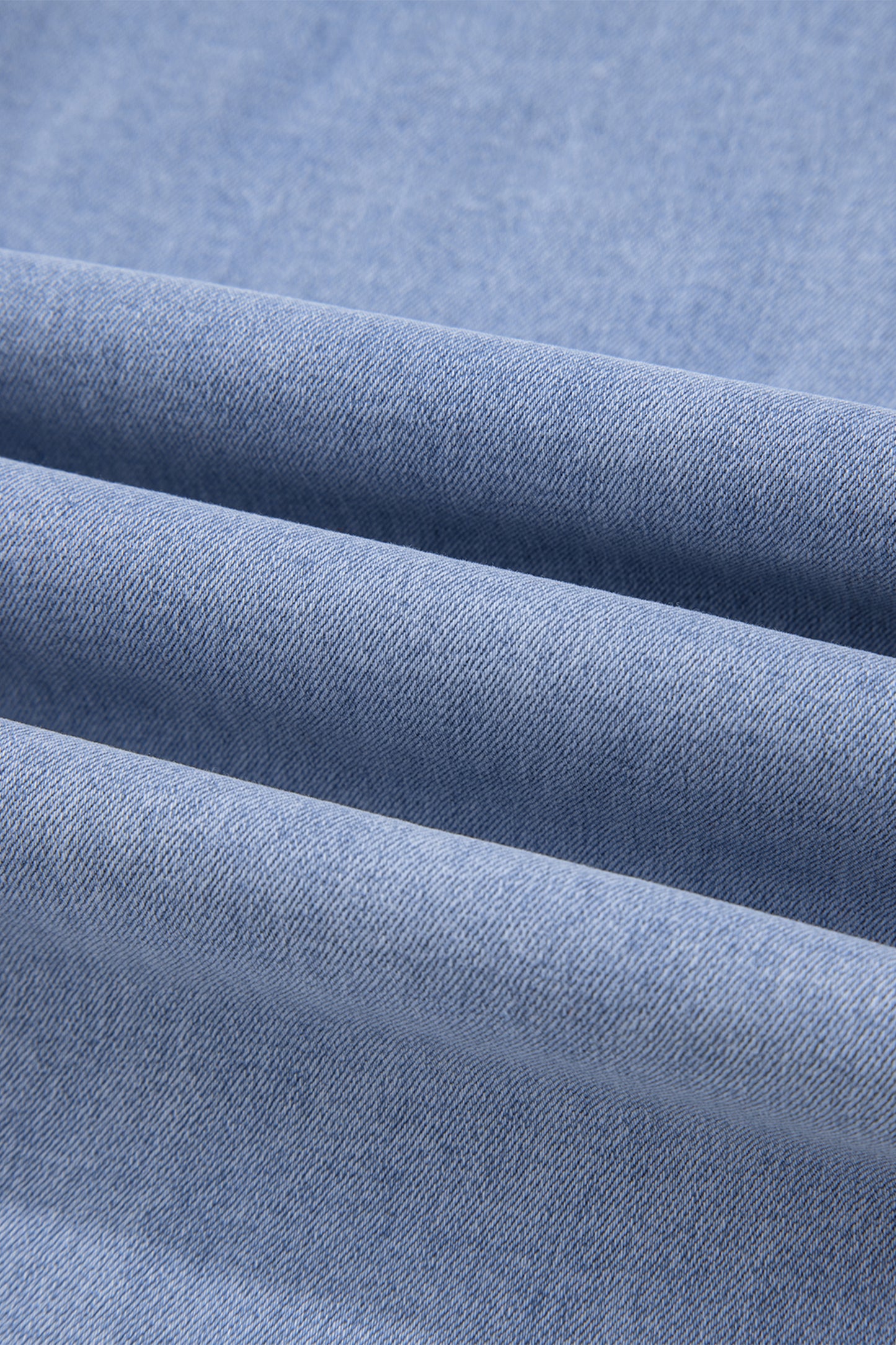 Beau Blue Contrast Stripe Frayed Side Panel Patchwork Shift Jeans - Cowaa