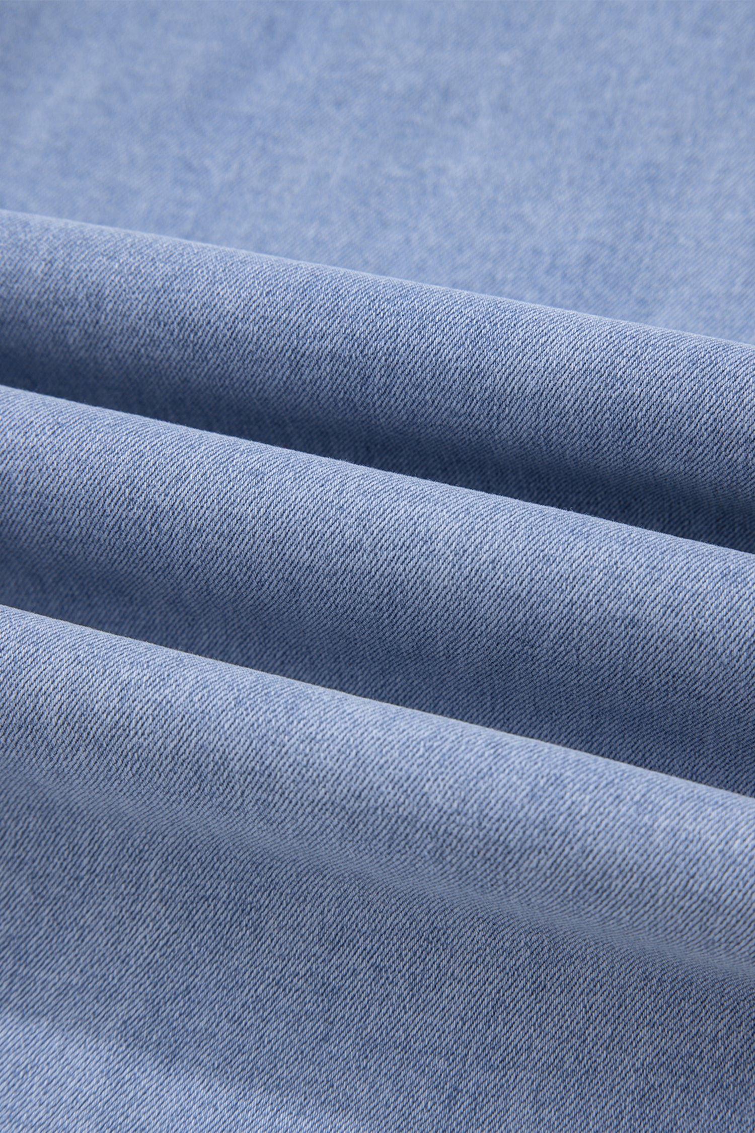 Beau Blue Contrast Stripe Frayed Side Panel Patchwork Shift Jeans - Cowaa