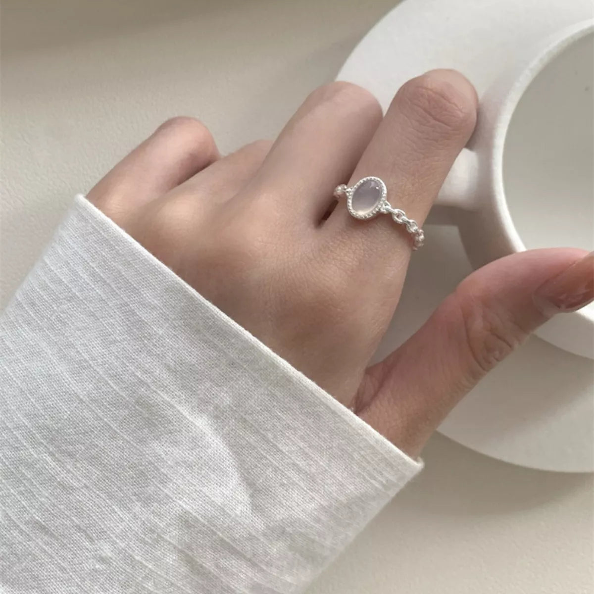 925 Sterling Silver Open Ring.