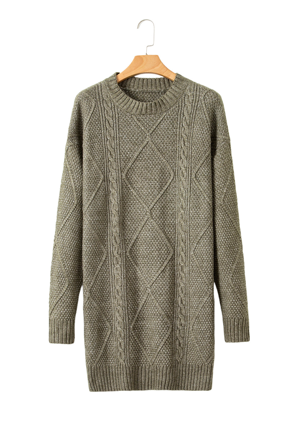 Knit Loose Fit Sweater Dress - Cowaa