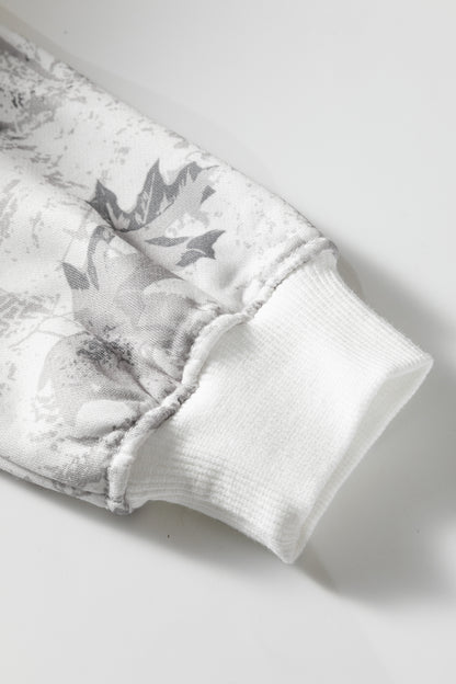 Light Grey Light Woodland Camo Classic Hoodie and Sweatpants Set - Cowaa