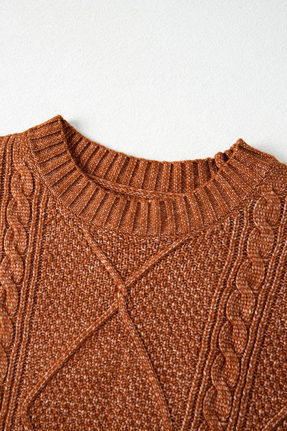 Knit Loose Fit Sweater Dress - Cowaa