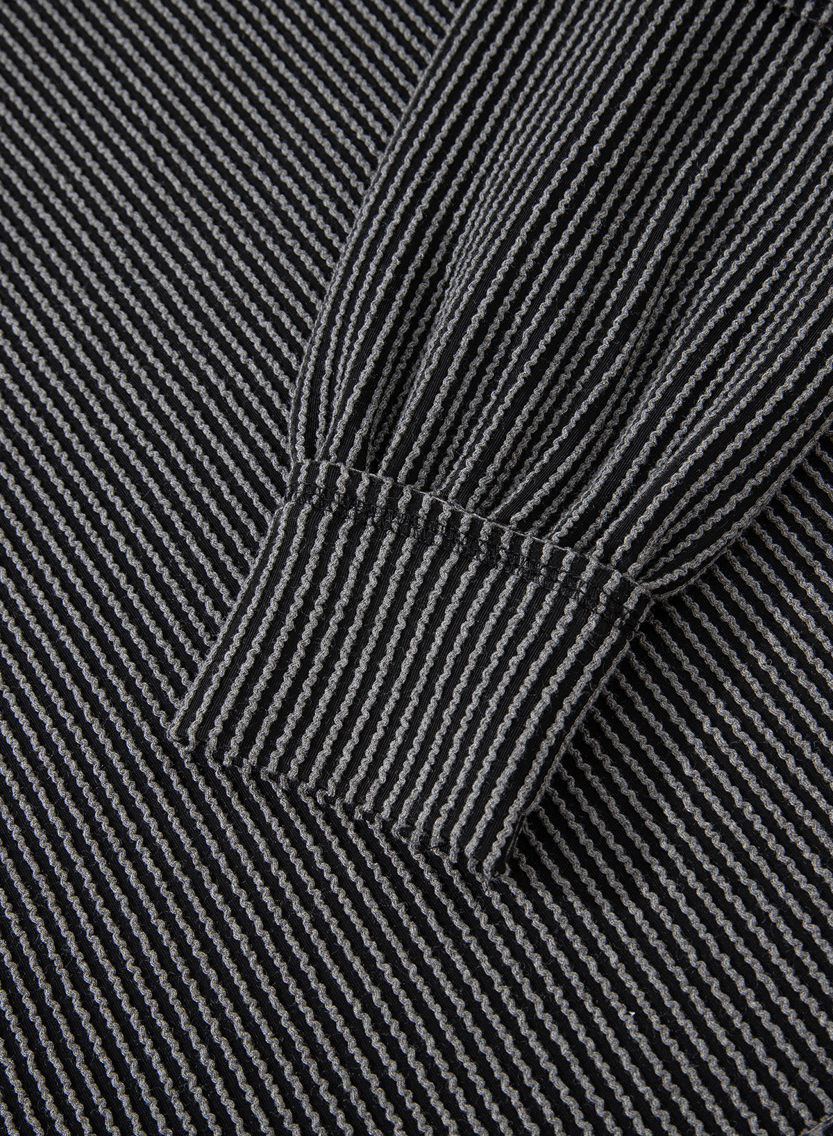 Dark Grey Corded Lantern Sleeve Top High Waist Ruffled Mini Skirt Set