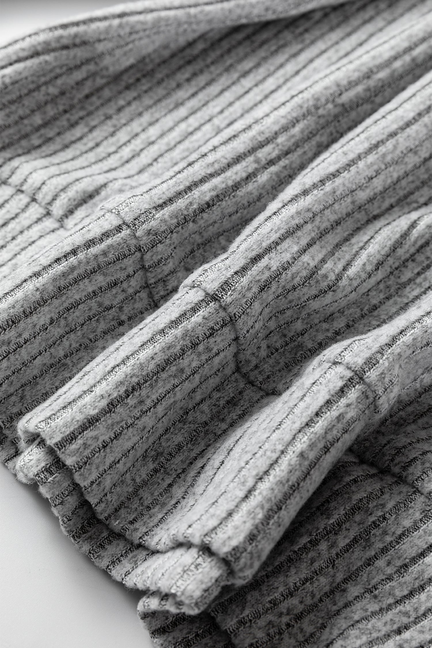 Gray Leopard Print Colorblock Patchwork Ribbed Knit Top - Cowaa