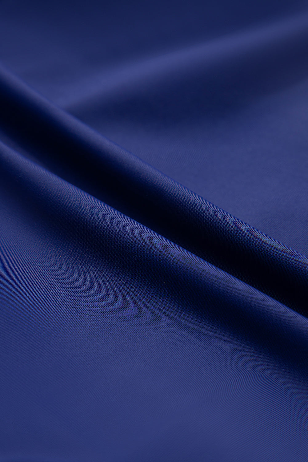 Beau Blue Ric Rac Trim Contrasted Patchwork Cutout One Piece Swimsuit - Cowaa