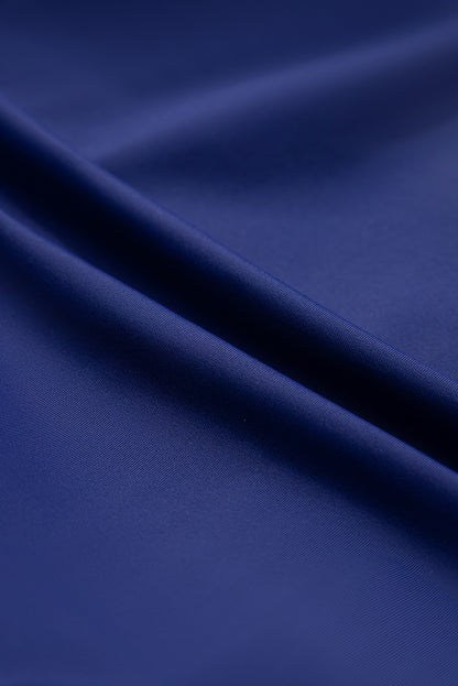 Beau Blue Ric Rac Trim Contrasted Patchwork Cutout One Piece Swimsuit - Cowaa